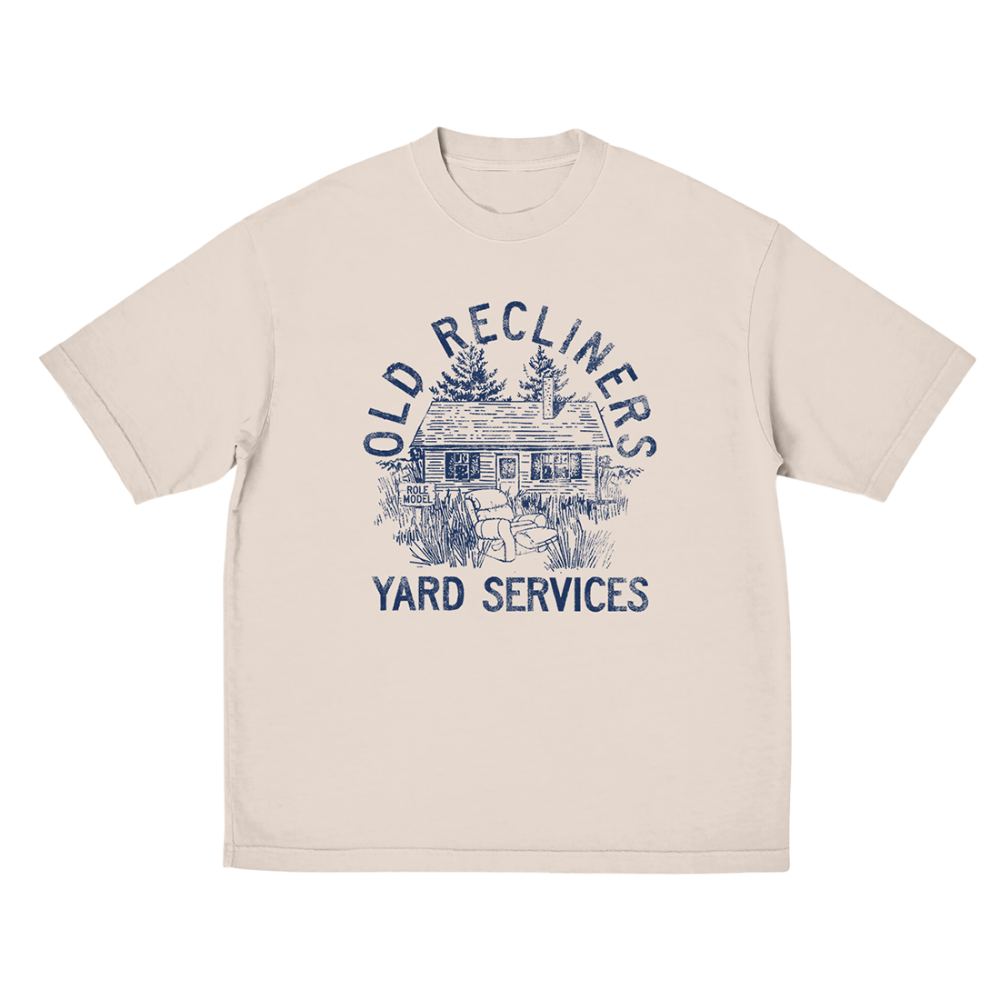 old recliners yard services tee front