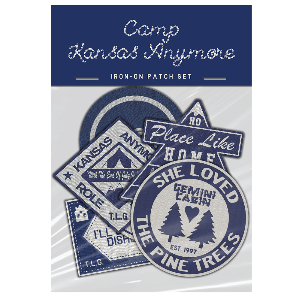 camp kansas anymore iron on patches 2
