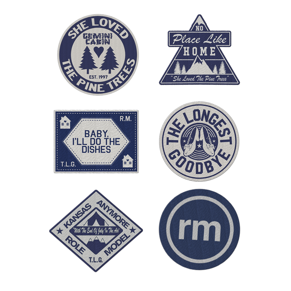 camp kansas anymore iron on patches 1