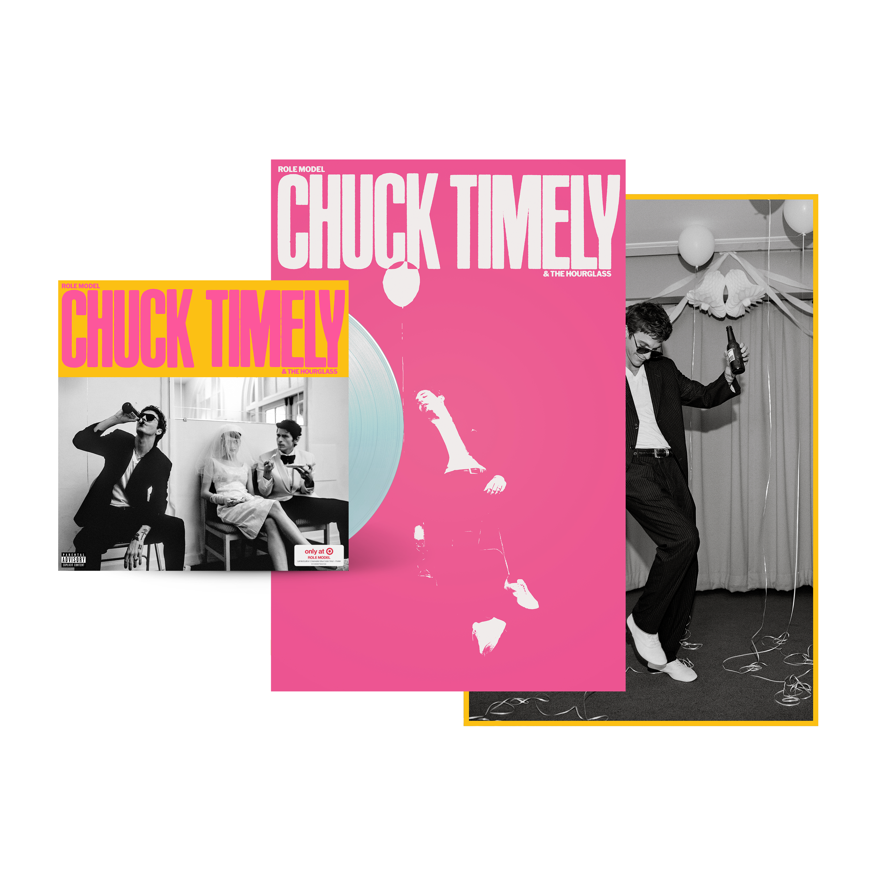 Chuck Timely & The Hourglass Target Vinyl poster