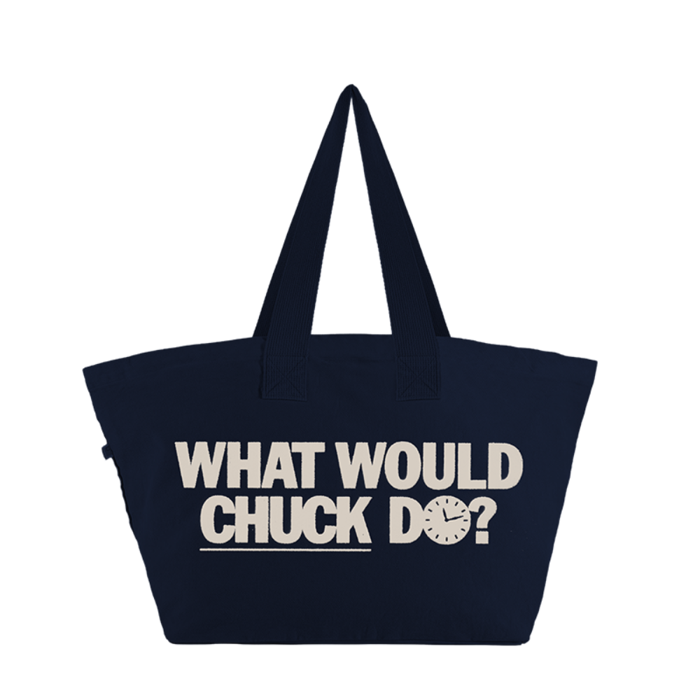 Chuck Navy Tote Back
