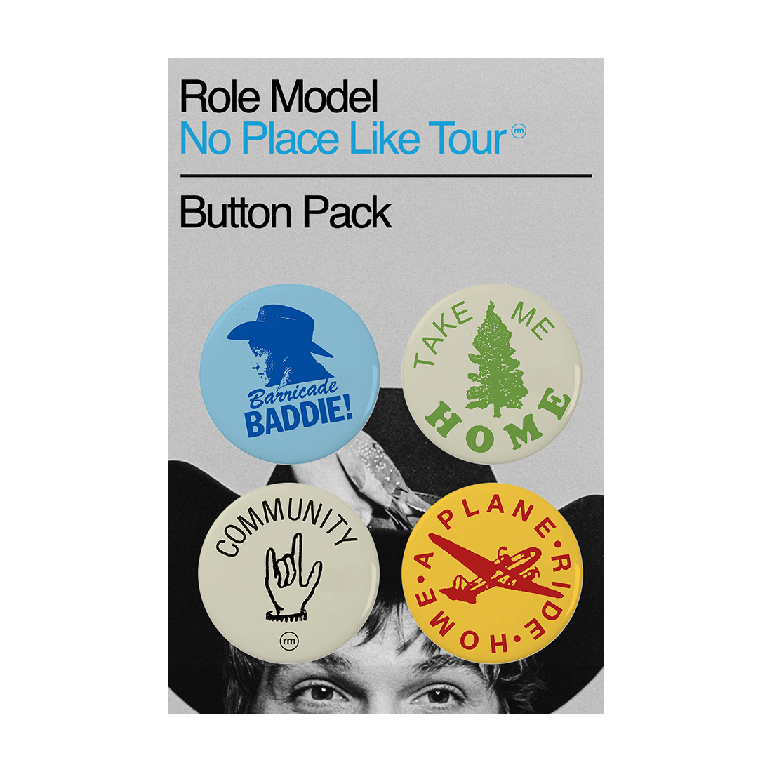 Tour Button No Place Like Tour Button Pack - Role Model Official Store