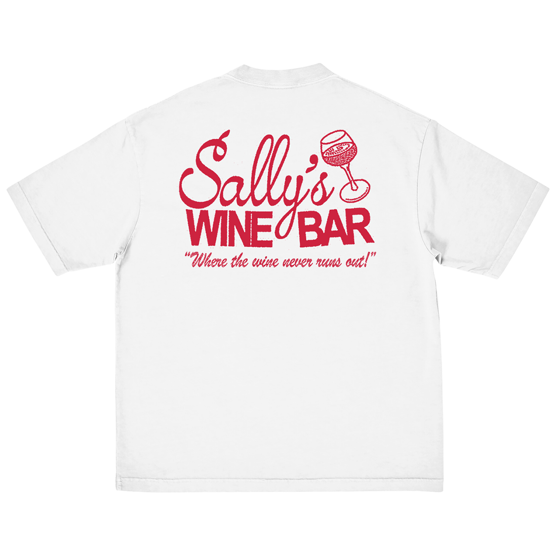 Sally's Wine Bar Tee Back